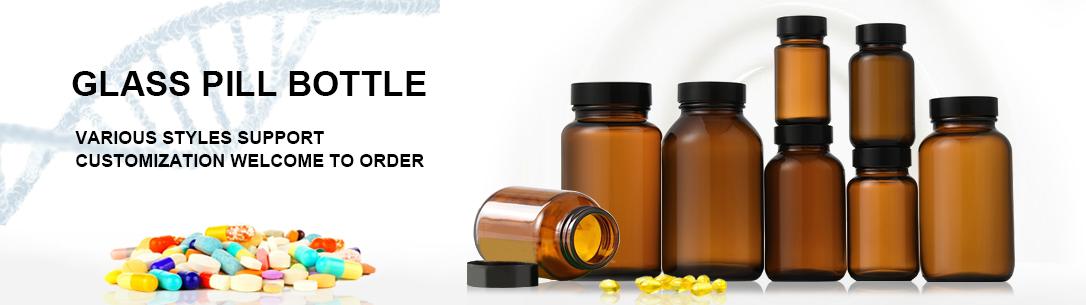 Glass Pill Bottles Manufacturers - PackaFill Glass Bottle