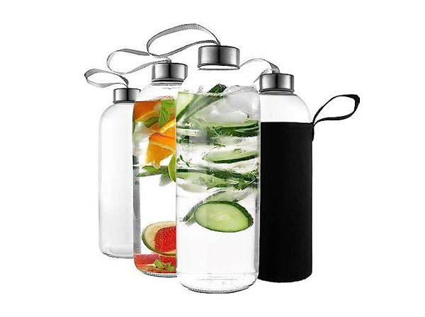 Heat-Resistant Glass Water Bottle