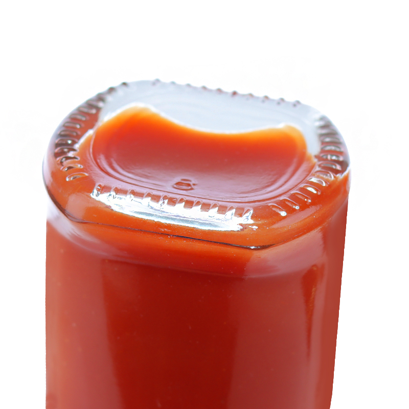 Glass bottle of ketchup glass tomato sauce 150ml