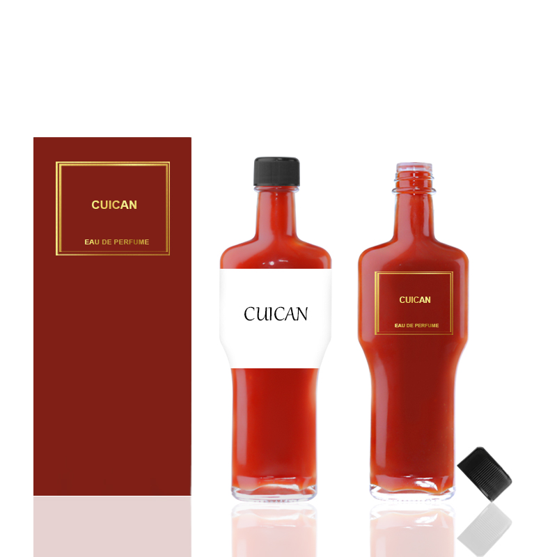 Glass bottle of ketchup glass tomato sauce 150ml